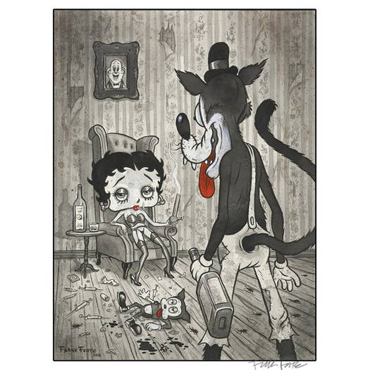 "Betty and the Wolf" 12x16 Print