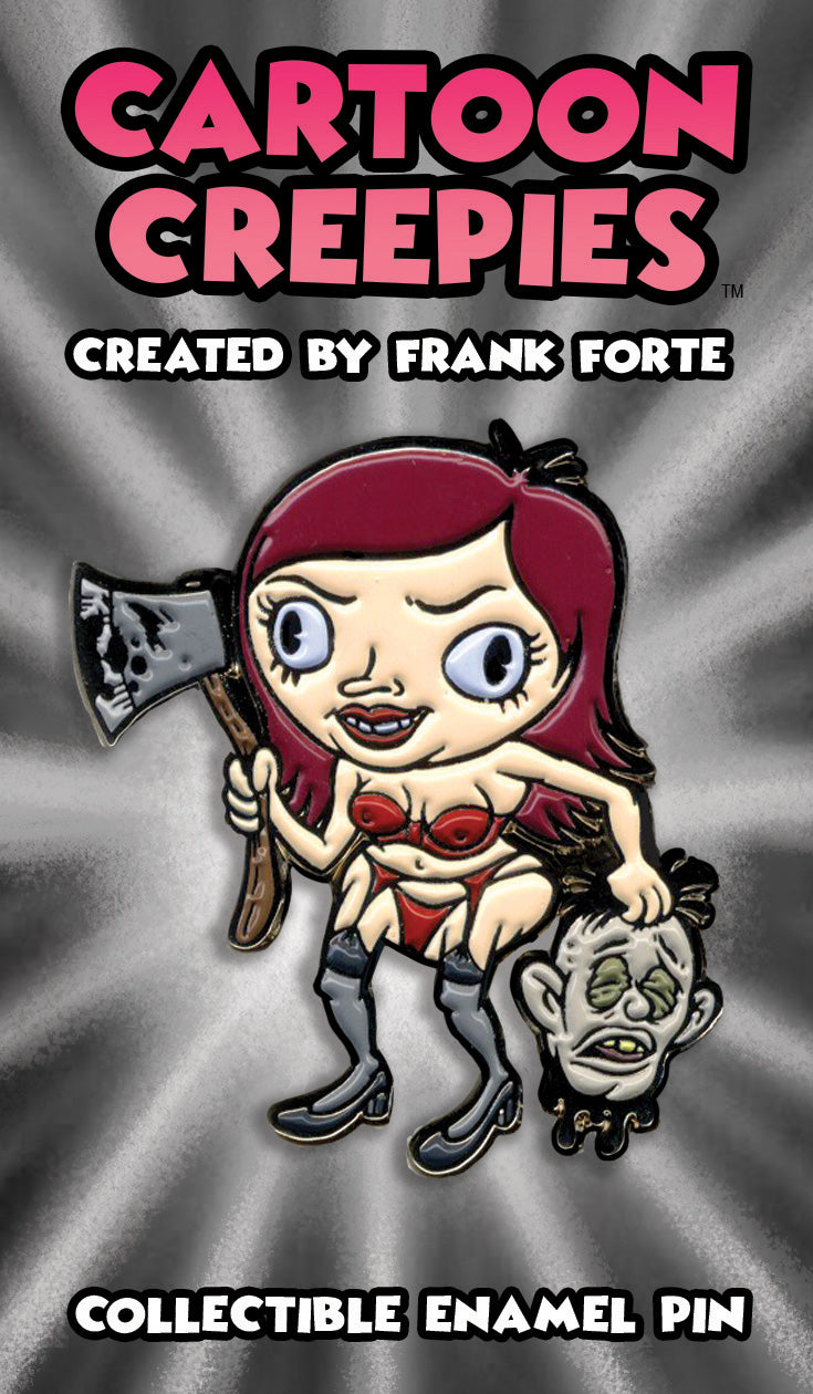Cartoon Creepies-Girl with an Ax-1.75" Soft Enamel pin