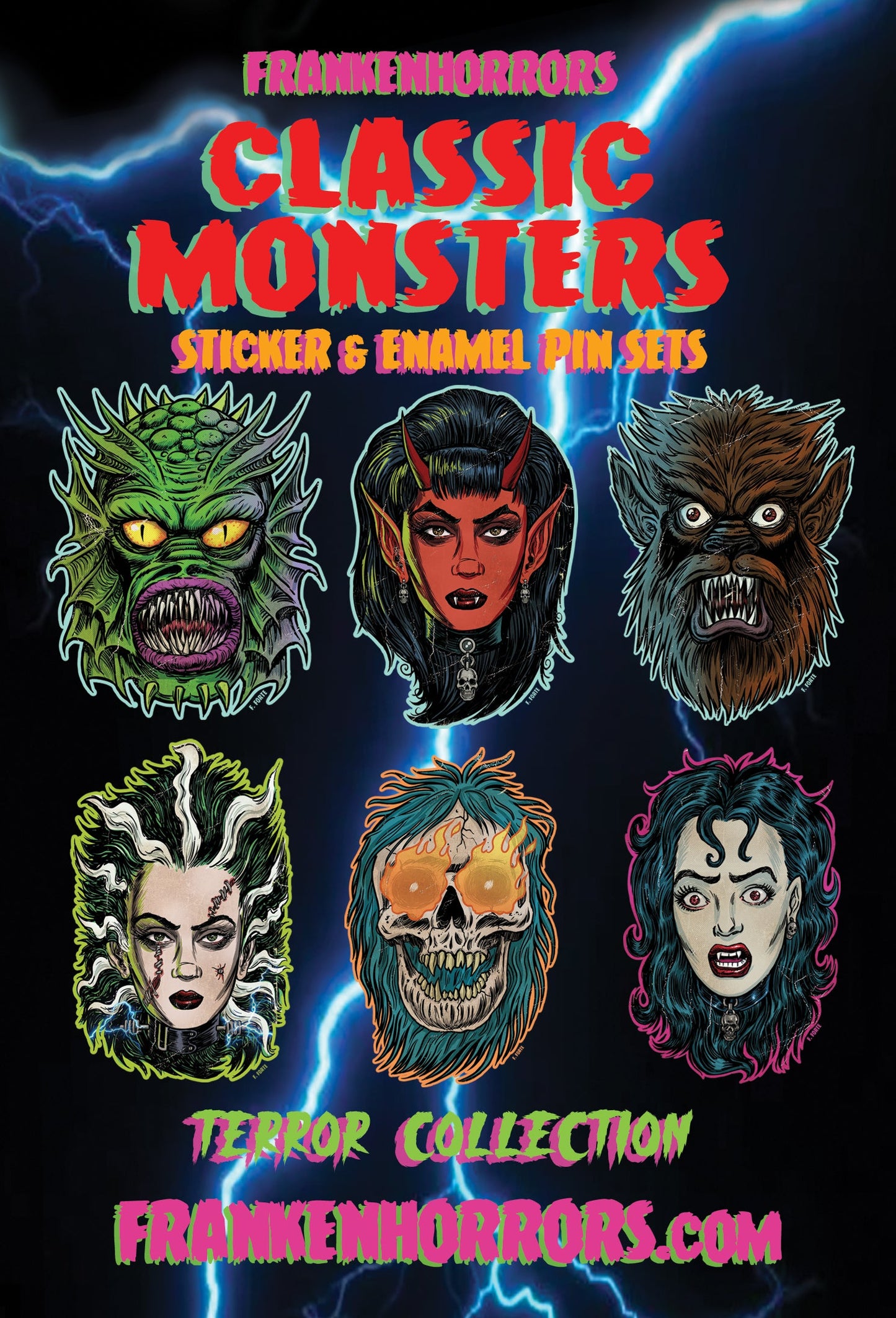 Frankenhorrors Succubus 5" Die Cut Vinyl Sticker