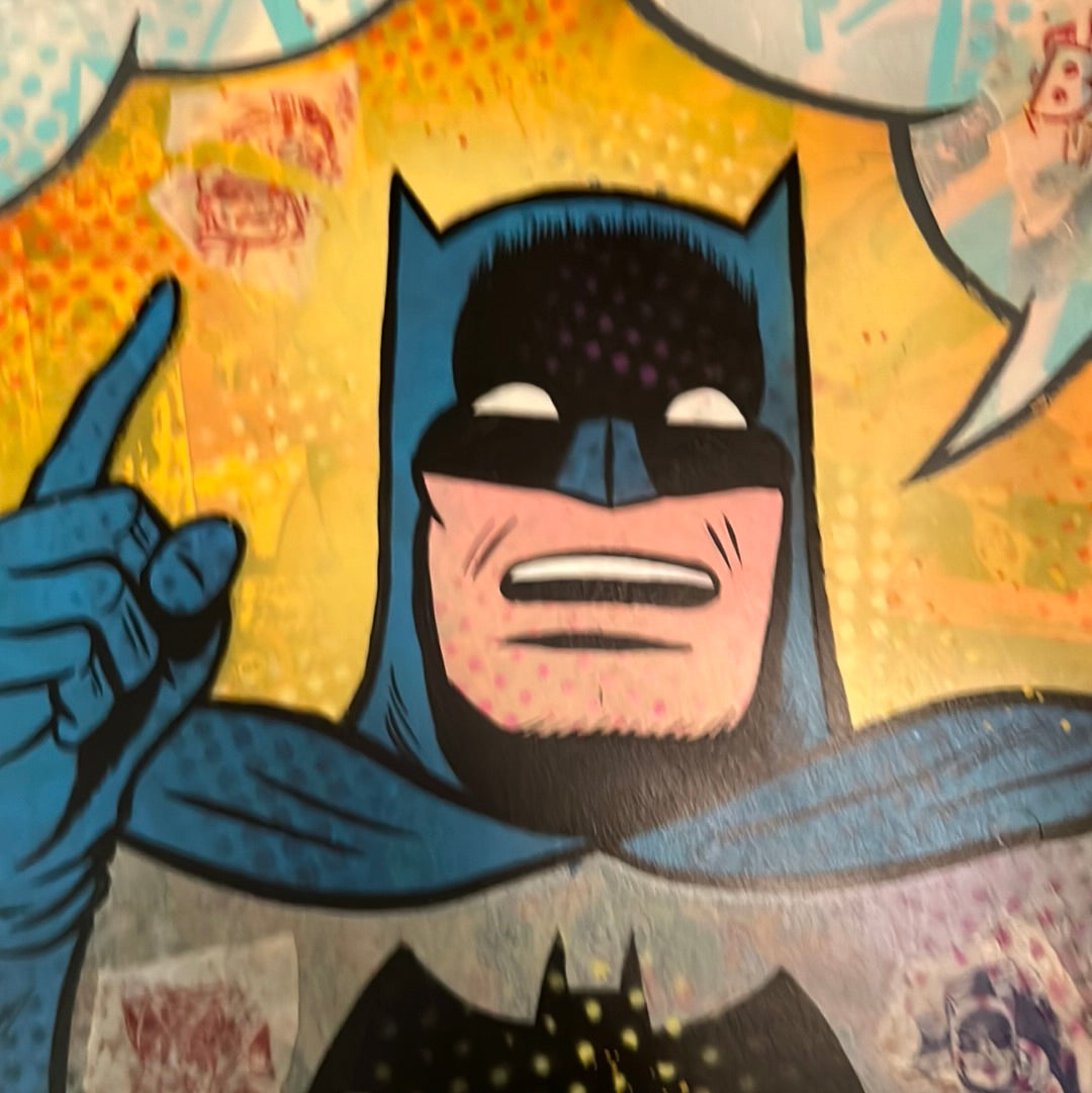 Vintage Batman #9 original painting by Dr. Smash 12x12