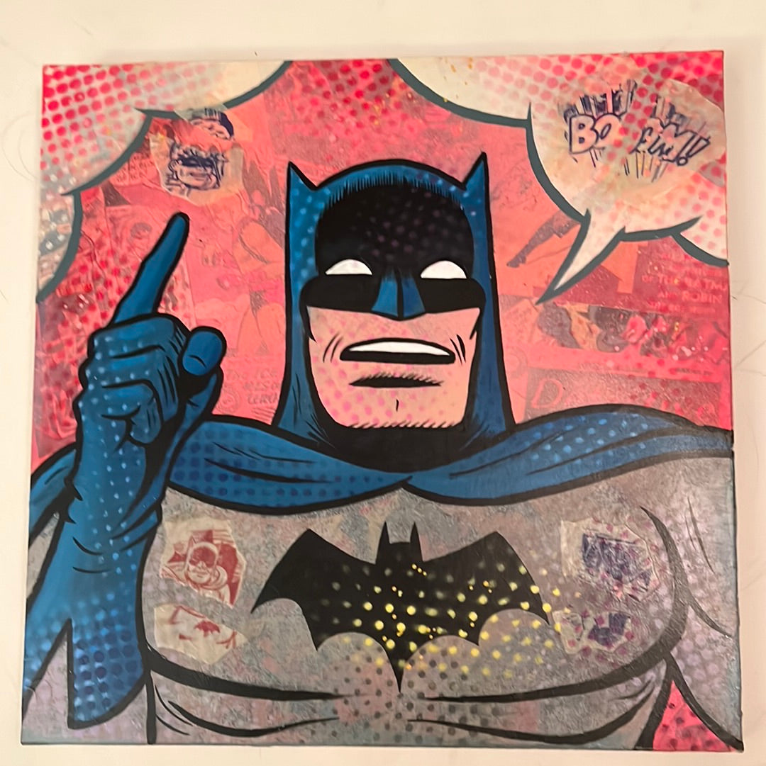Vintage Batman #7 original painting by Dr. Smash 12x12