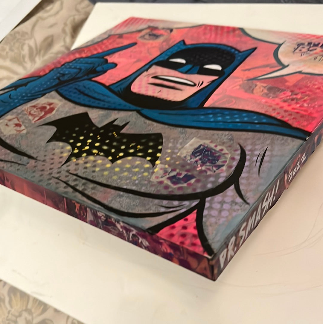 Vintage Batman #7 original painting by Dr. Smash 12x12