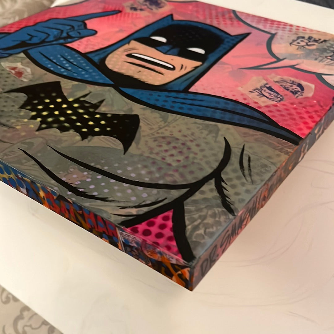 Vintage Batman #6 original painting by Dr. Smash 12x12