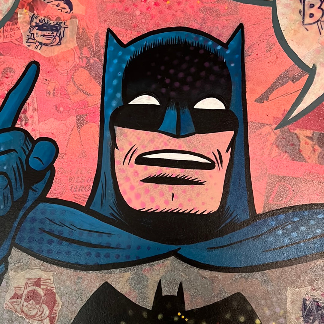 Vintage Batman #7 original painting by Dr. Smash 12x12