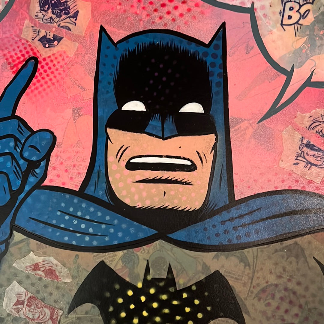 Vintage Batman #6 original painting by Dr. Smash 12x12