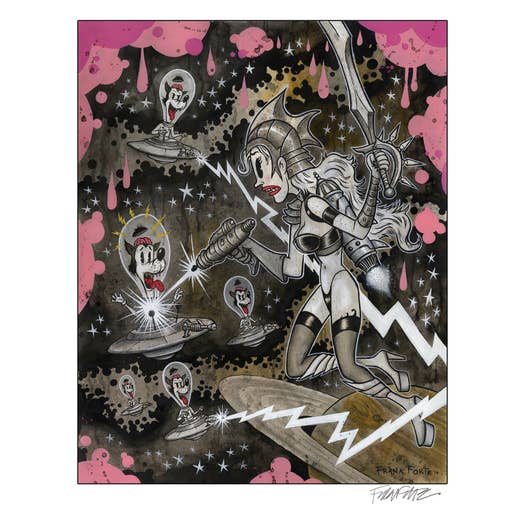 "Molly's Invaders" 8.5x11 Print