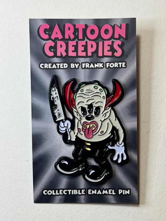 New Cartoon Creepies Triclops with a knife Collectible enamel pin