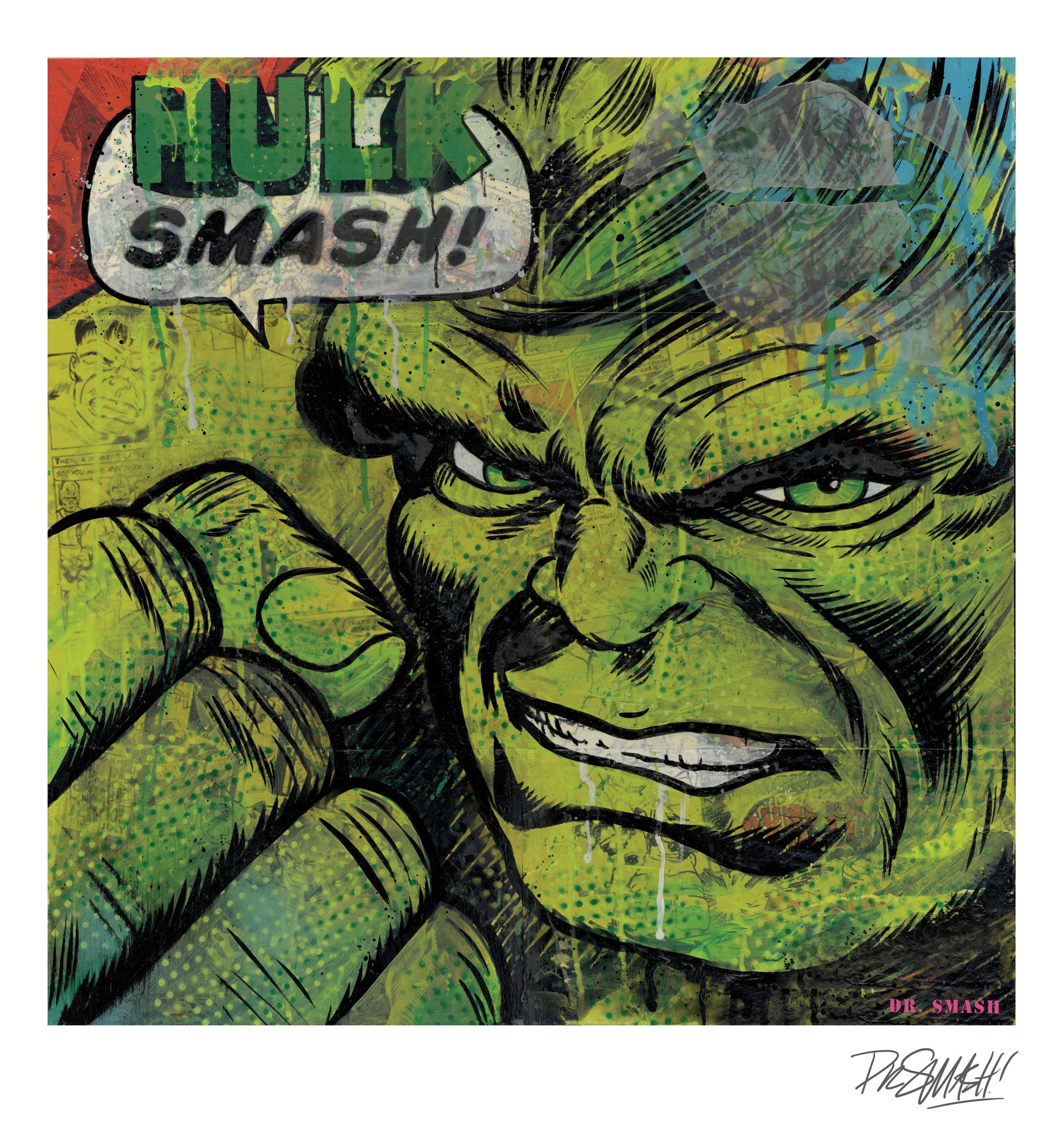 Hulk Smash Sublimation Printed Transfer 5X7