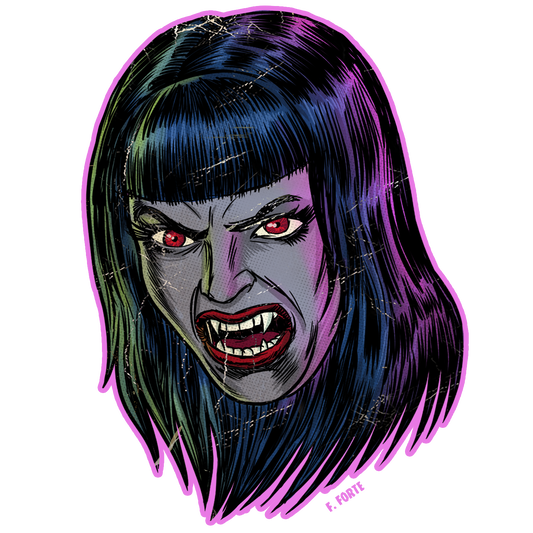Frankenhorrors Vampire Goth 5" Die Cut Vinyl Sticker