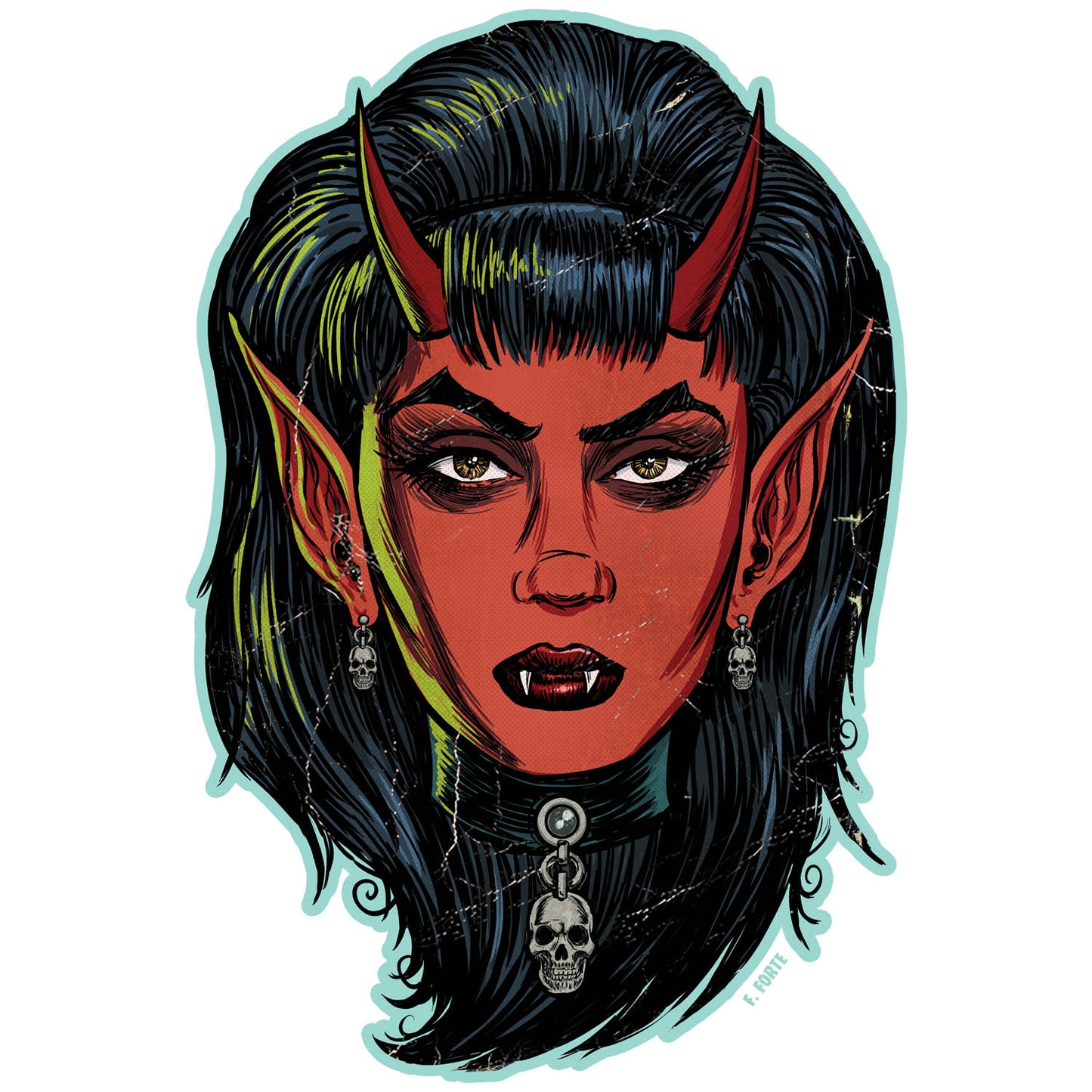 Frankenhorrors Succubus 5" Die Cut Vinyl Sticker