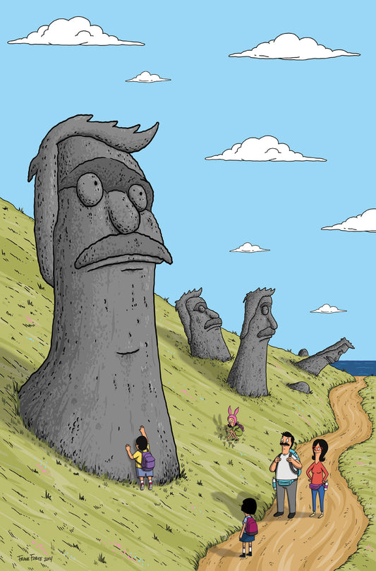Bob's Burgers "Easter Island" by Frank Forte 13x19 signed Print