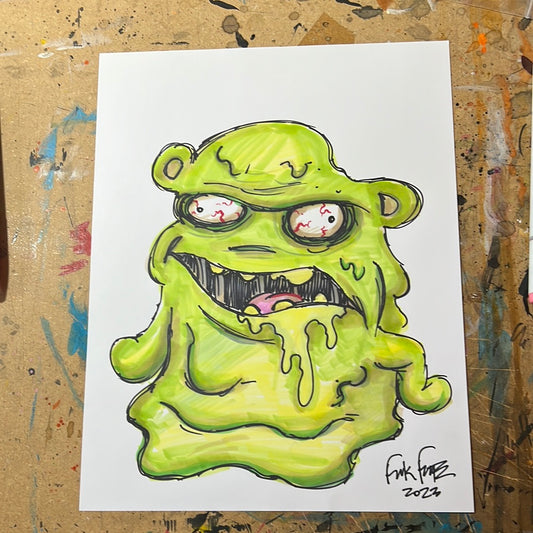 Original Kuchi Kopi Melted   #1 louise Belcher mash up drawing