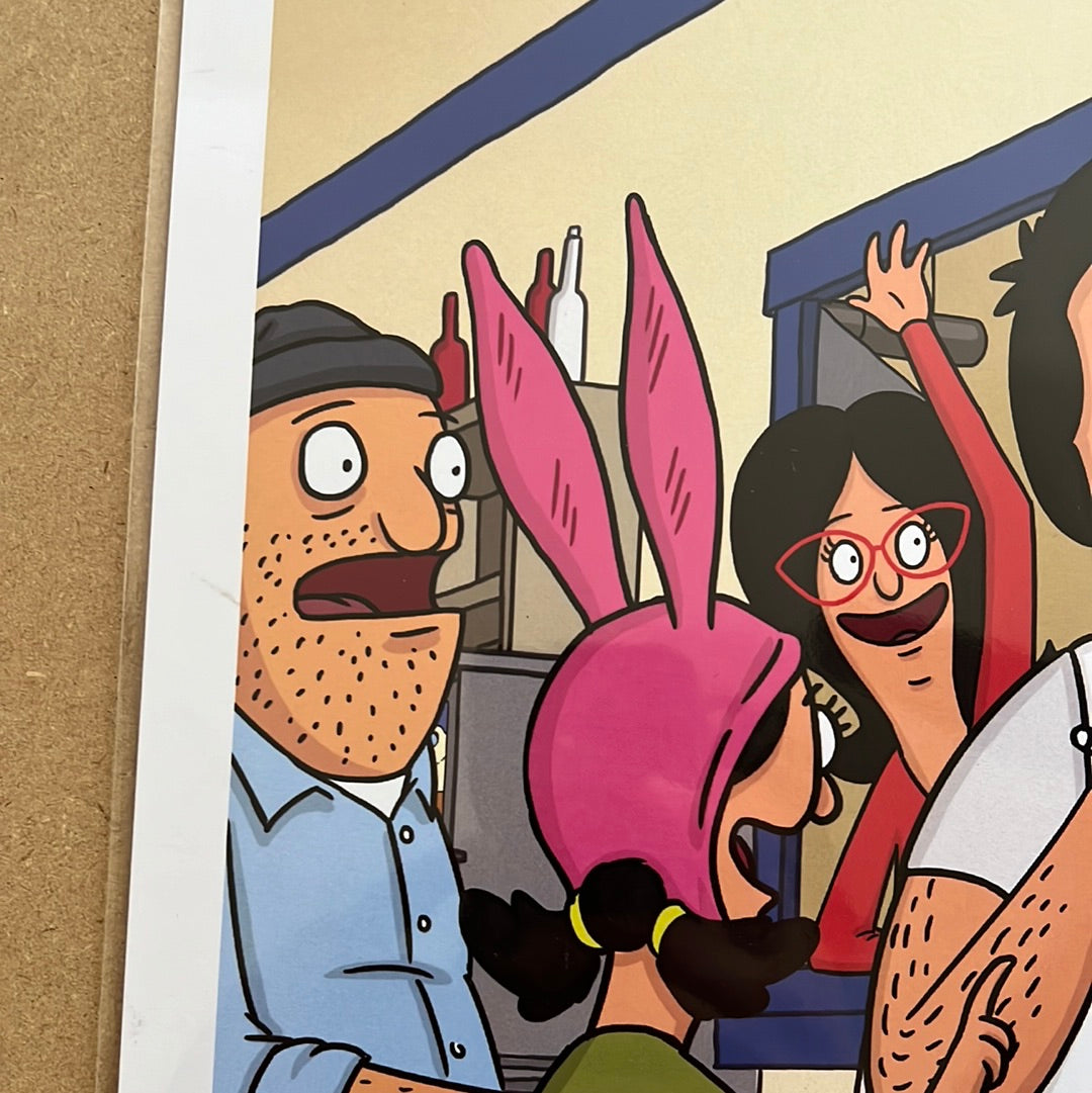 Bob's Burgers "Bobs Menu” by Frank Forte 13x19 signed Print