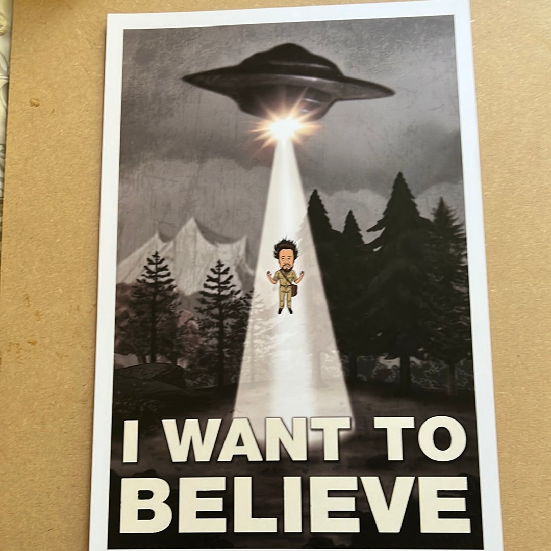 “I Want To Believe Giorgio” by Frank Forte 12x16 signed Print