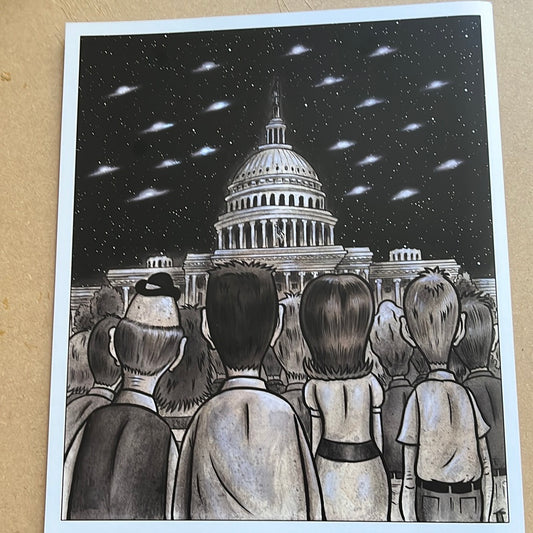 “Washington Invasion " by Frank Forte 12x16 signed Print