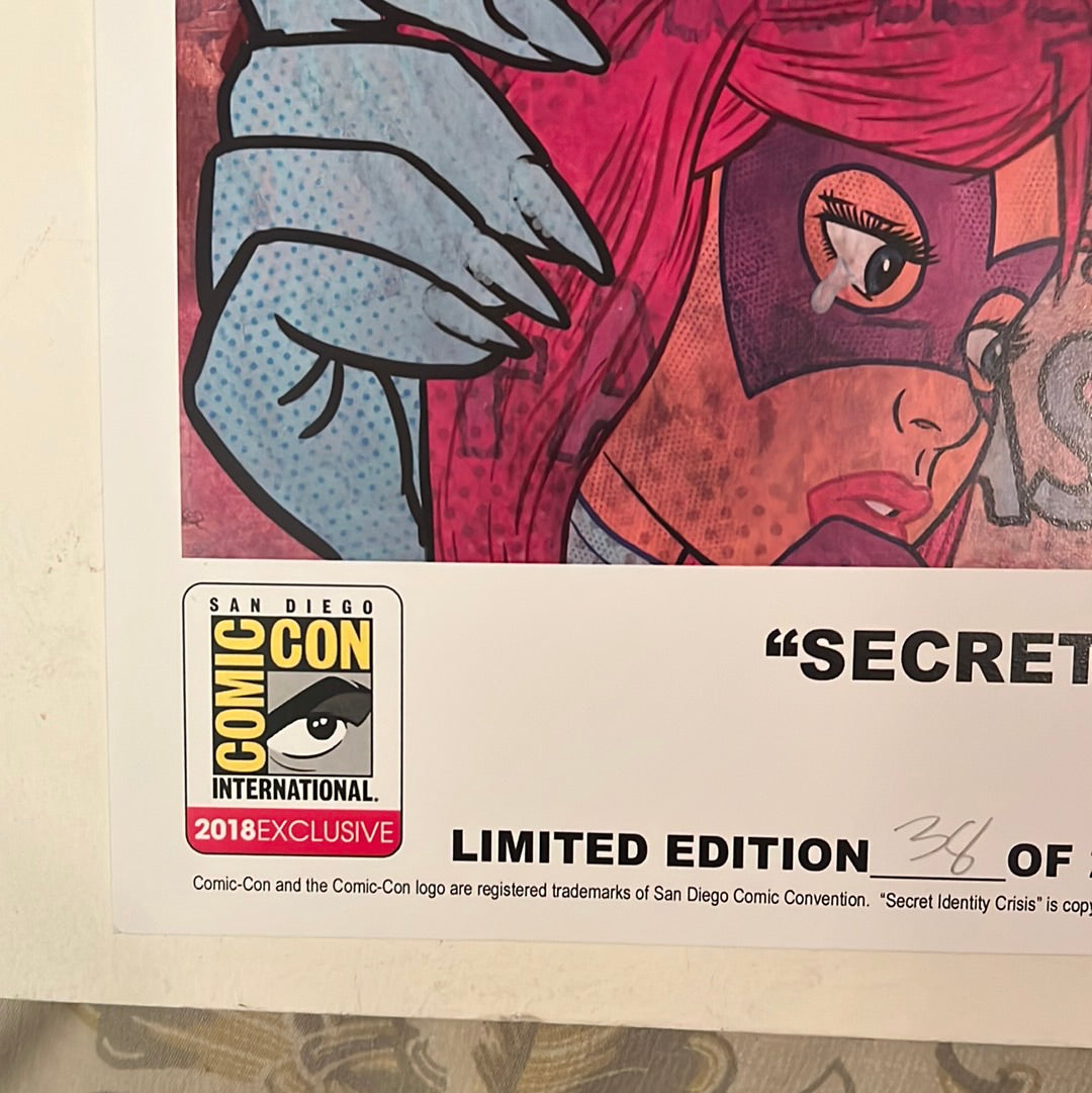 Secret Identity Crisis 13x19 Print