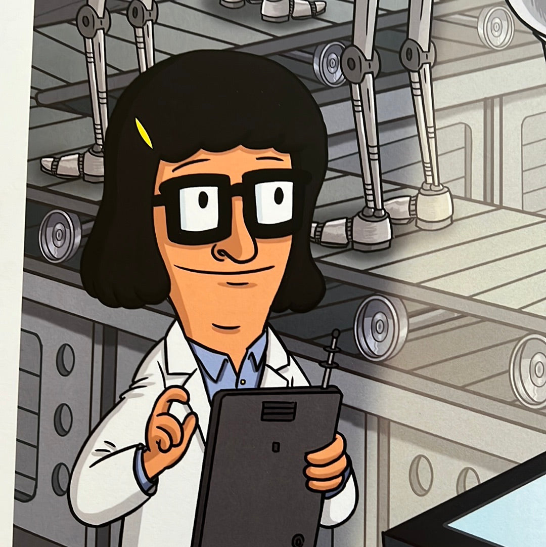 Bob's Burgers "Tina Butts " by Frank Forte 13x19 signed Print