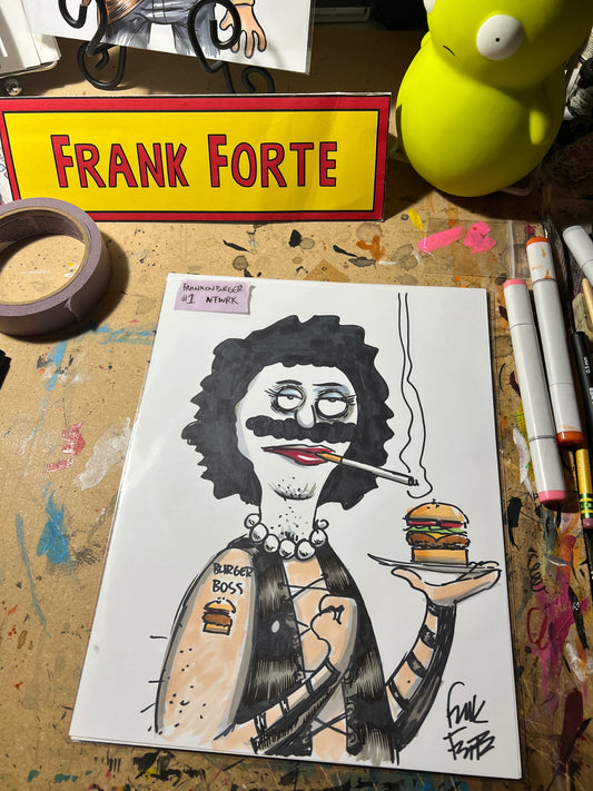 Original Bob Dr. Frankenburger #1 Bob Belcher mash up drawing