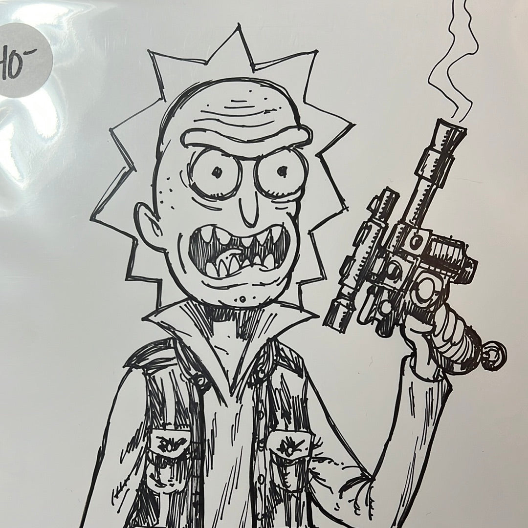 Original Rick/ Han Solo mash up drawing