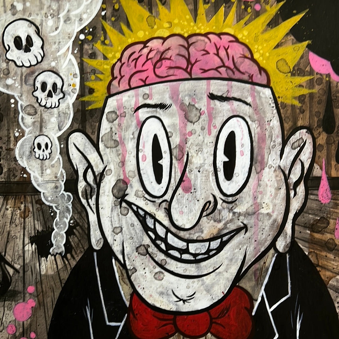 “Mr. Brainy Head” by Frank Forte 12x15 signed Print