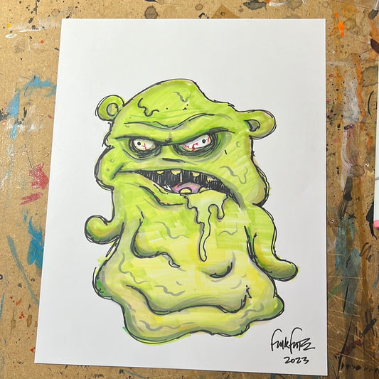 Original Kuchi Kopi Melted   #1 louise Belcher mash up drawing