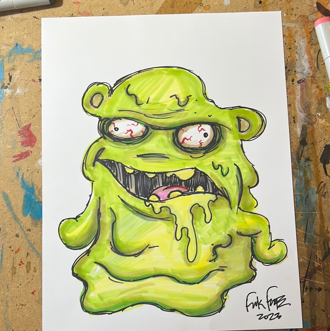 $60 Original Commission 8.5x11 #1 Rick and Morty mash up drawing